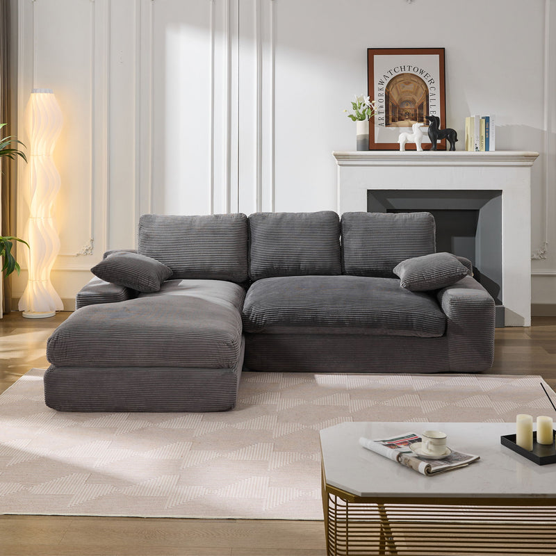 Modern Minimalist Modular Sectional Sofa Set, Upholstered Sleeper Couch