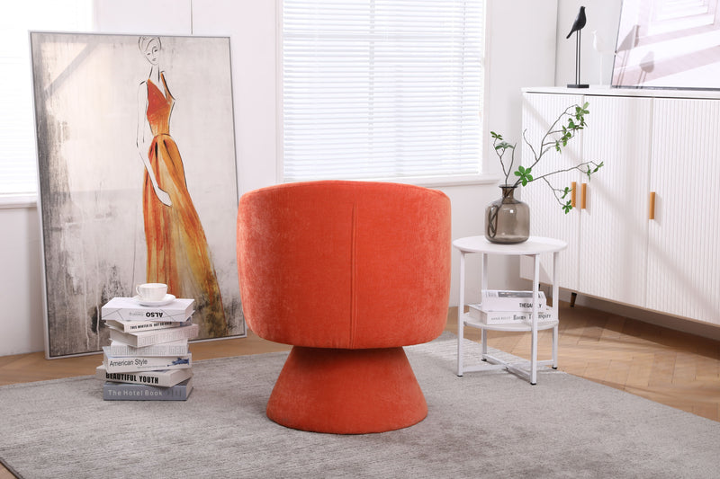 Swivel Accent Chair Armchair, Round Barrel Chair For Living Room Bedroom