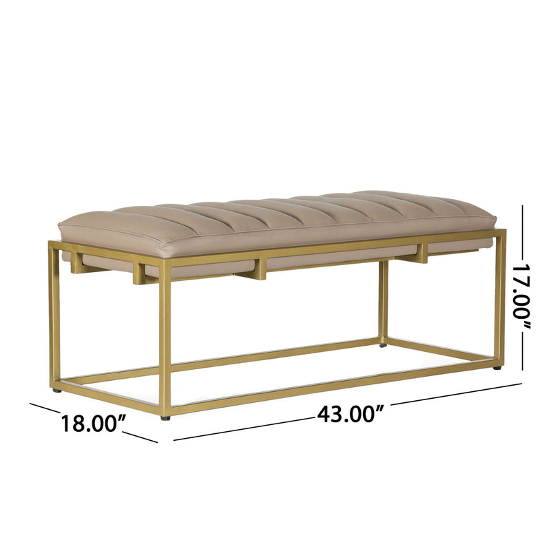 Breu - Ottoman Bench - Gold