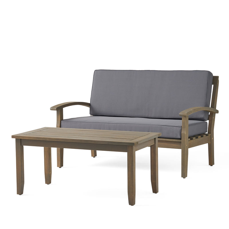 4 Person Outdoor Seating Group With Water Resistant Cushions