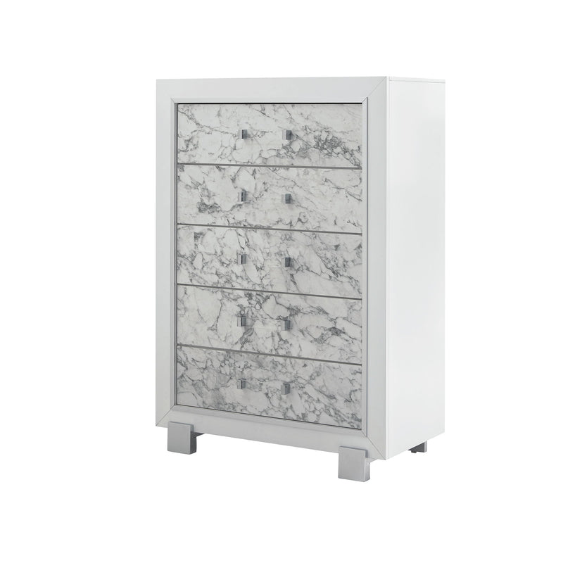 Skye - Marble Chest - White