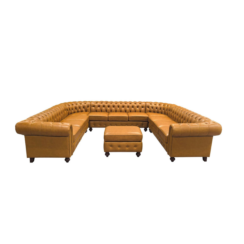 Chesterfield Vintage Style U - Shape Sectional