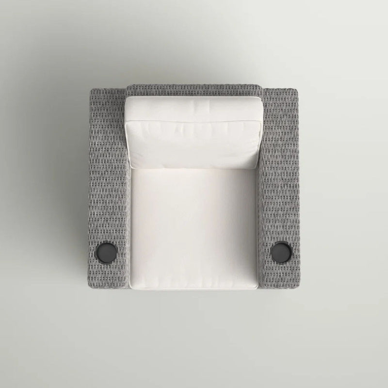 Elegant Patio Chair With Cushions - Gray