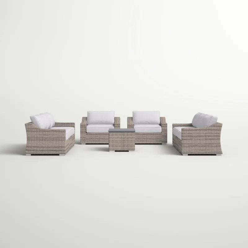 Stylish Sofa Seating Group With Cushions Perfect For Outdoor Gatherings