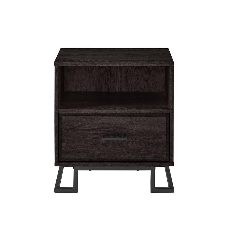 1 Drawer Nightstand - Charcoal