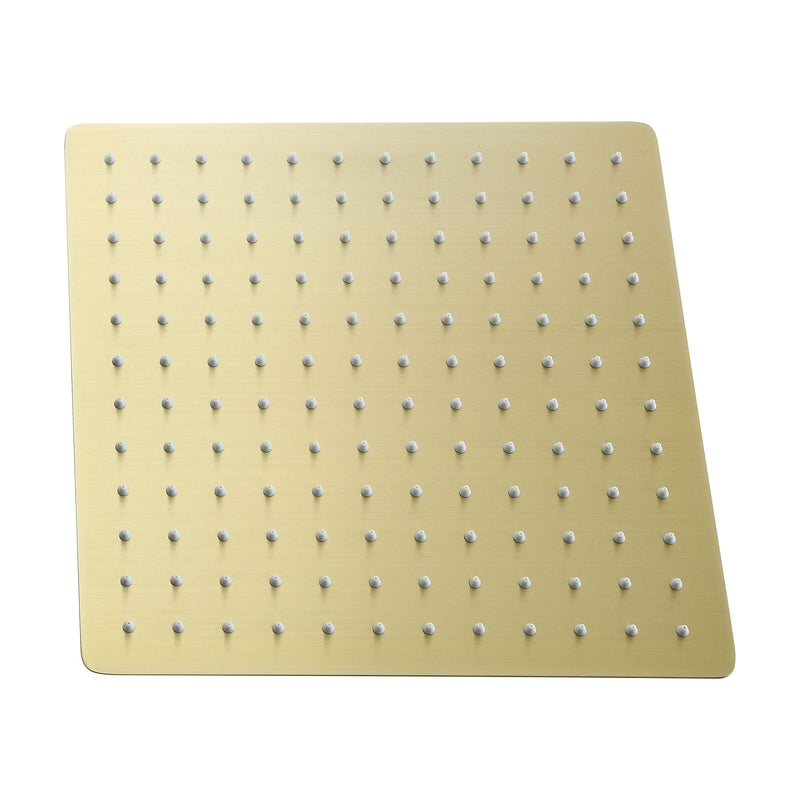 Modern 10" Square Rainfall Shower Head & Stainless Steel Wall Or Ceiling Mount Luxury Spa Shower Panel