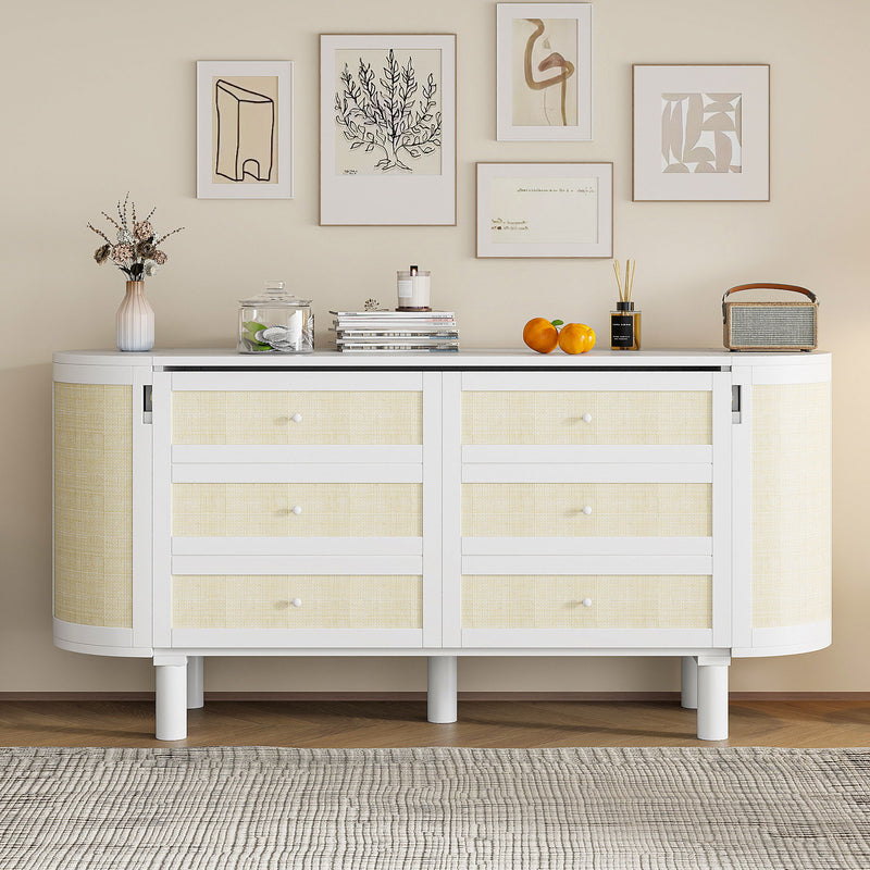 Murphy Bed With Hidden Storage & Modern Woven Design