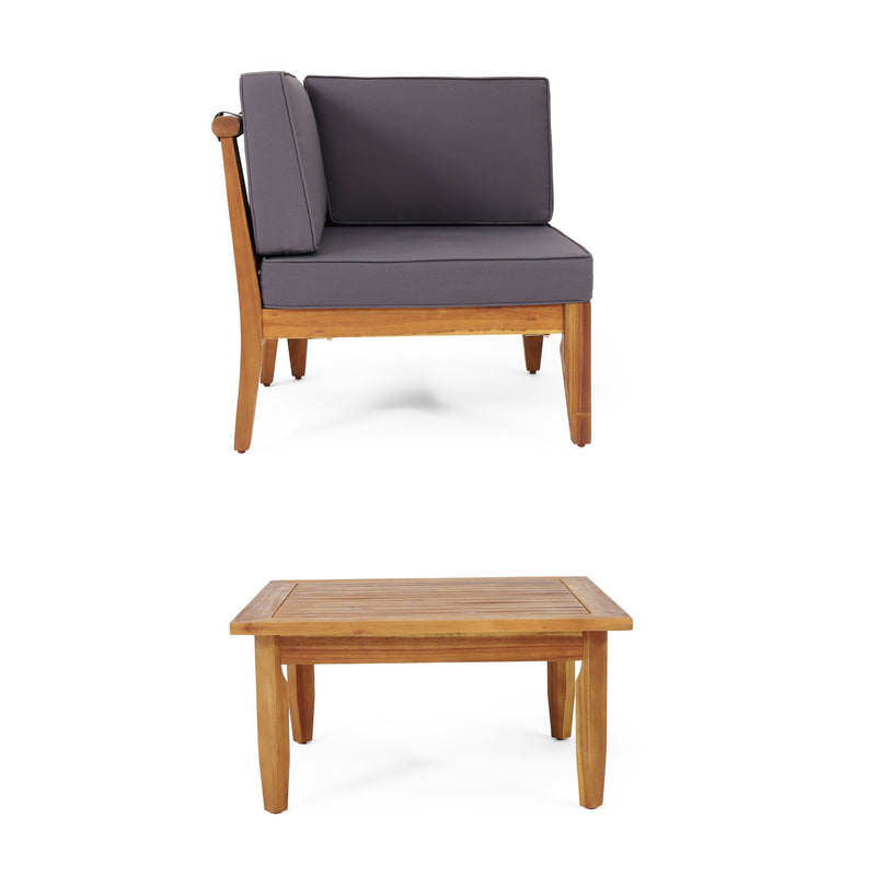 Aston - Corner, Coffee Table - Dark Gray